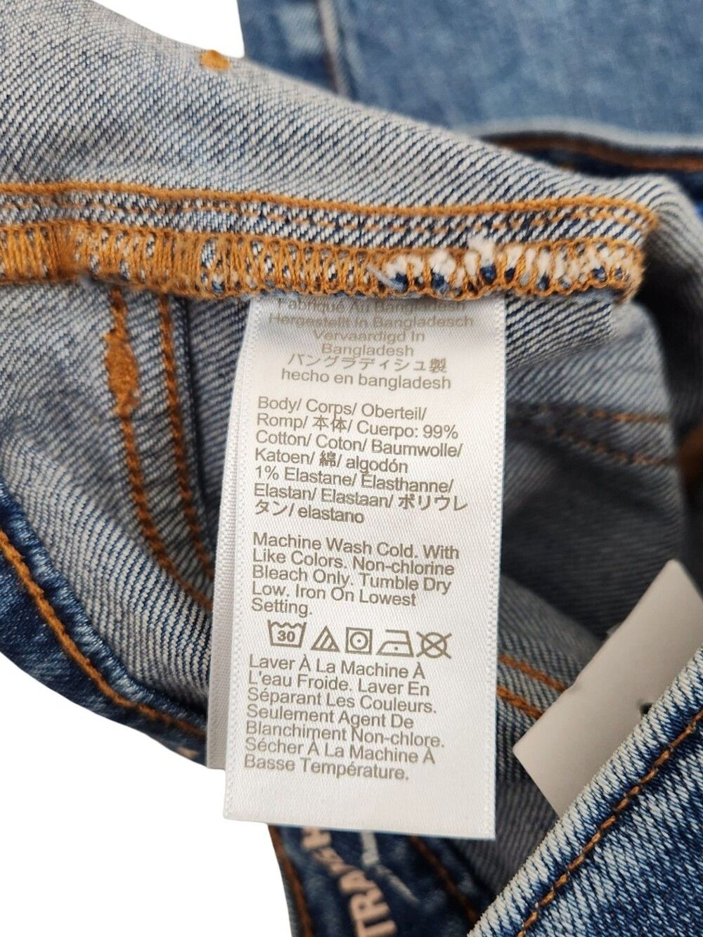 Crewcuts Girls 12 Straight Leg Jeans Adjustable Waist Medium Wash NWT - Picture 9 of 9